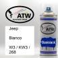 Preview: Jeep, Bianco, W3 / KW3 / 268: 400ml Sprühdose, von ATW Autoteile West.